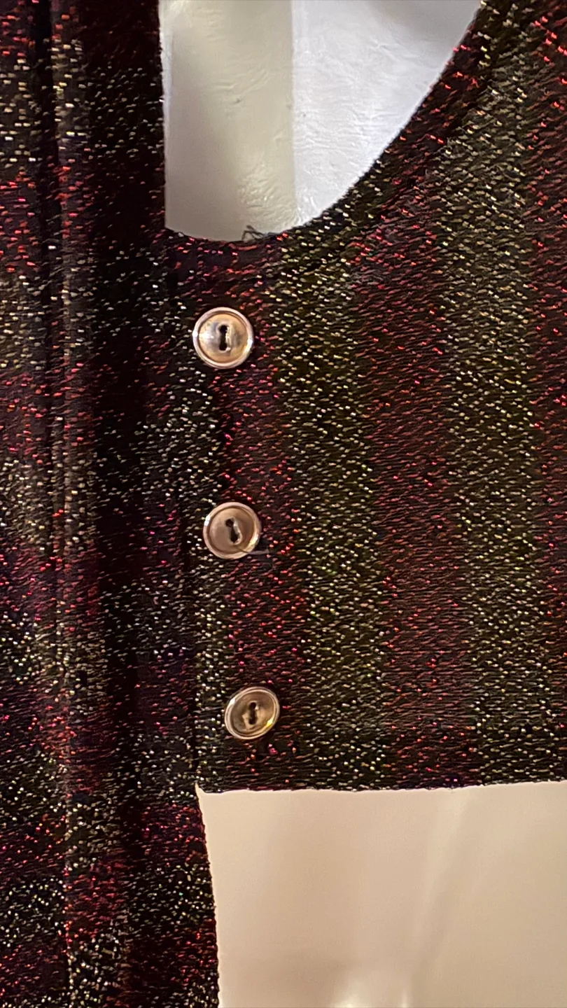 Sleeveless Tie-Back Top - Metallic Size M image indicator(4)