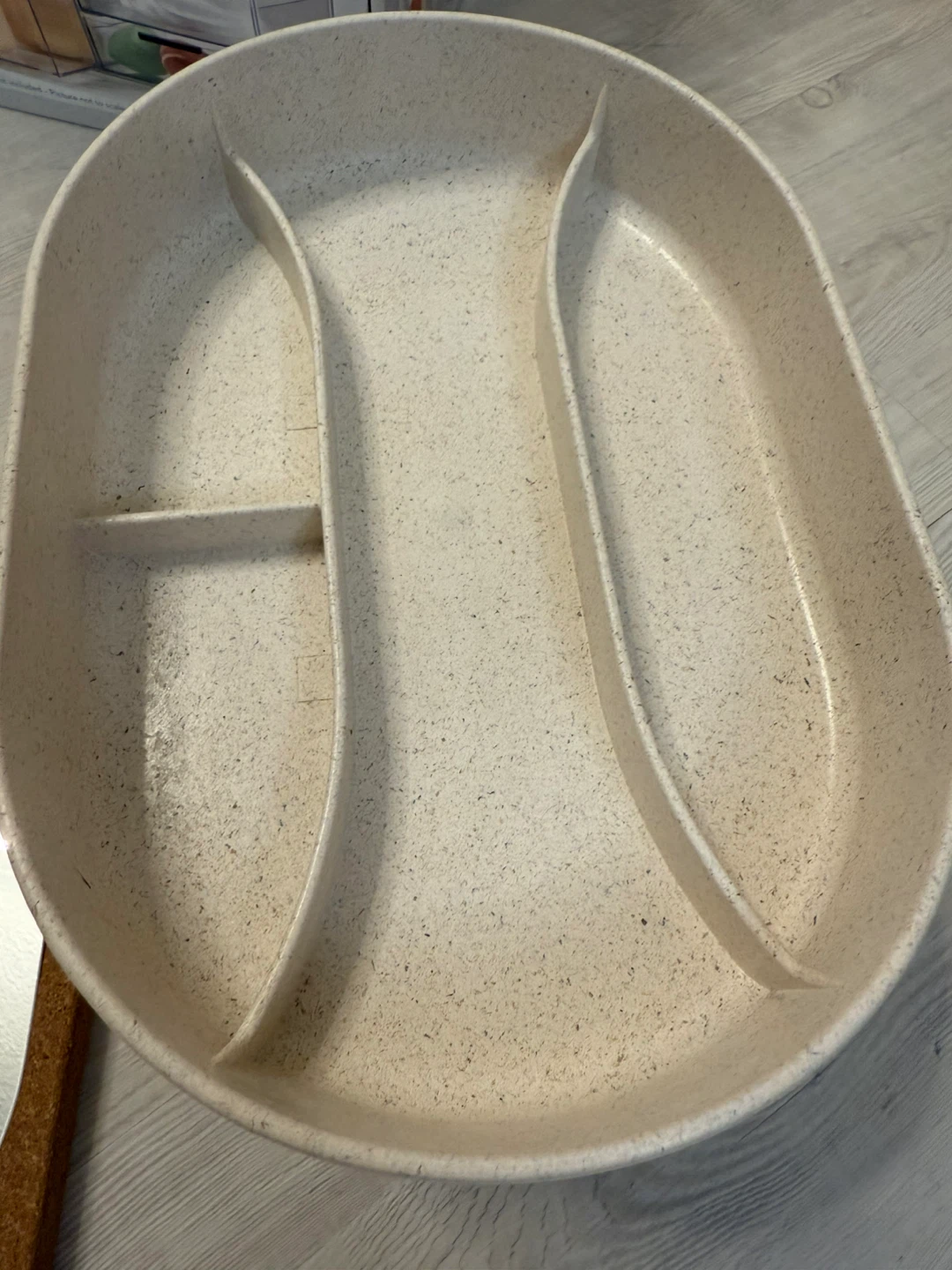 Beige Makeup Organizer with Cork Mirror Lid - photo 3