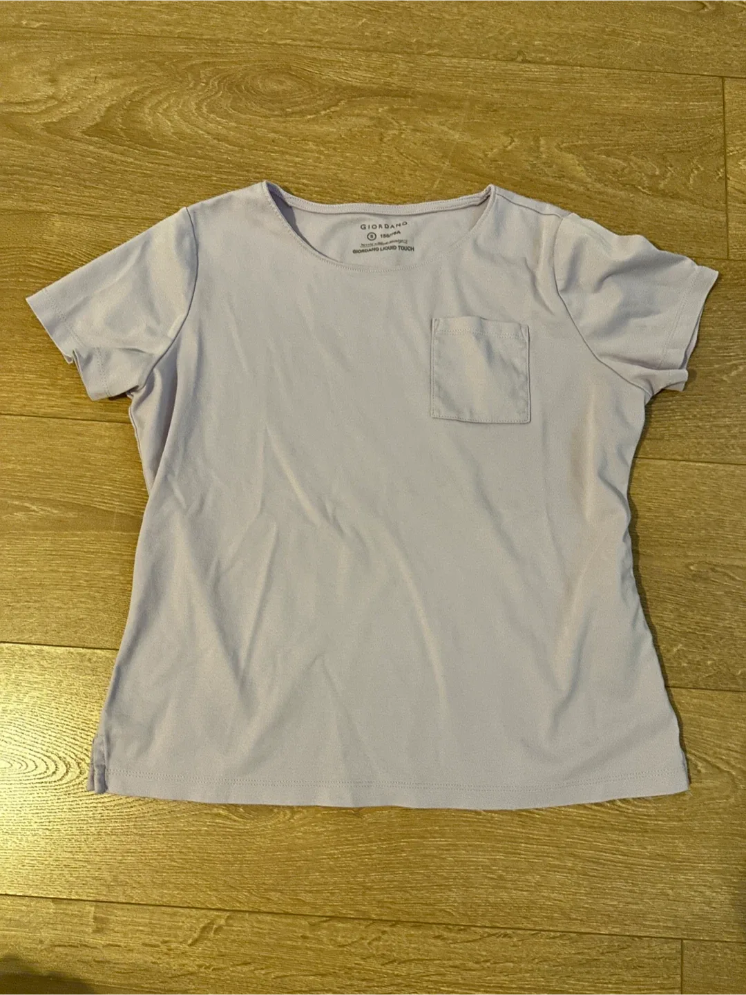 #cleanout light lilac small women’s Giodano cotton tshirt