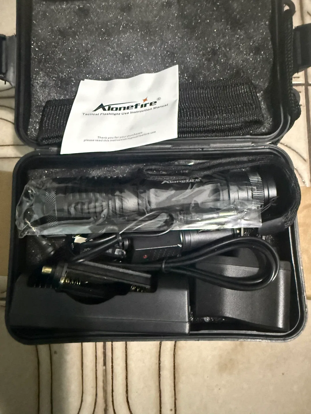 Alonefire Tactical Flashlight with Case
