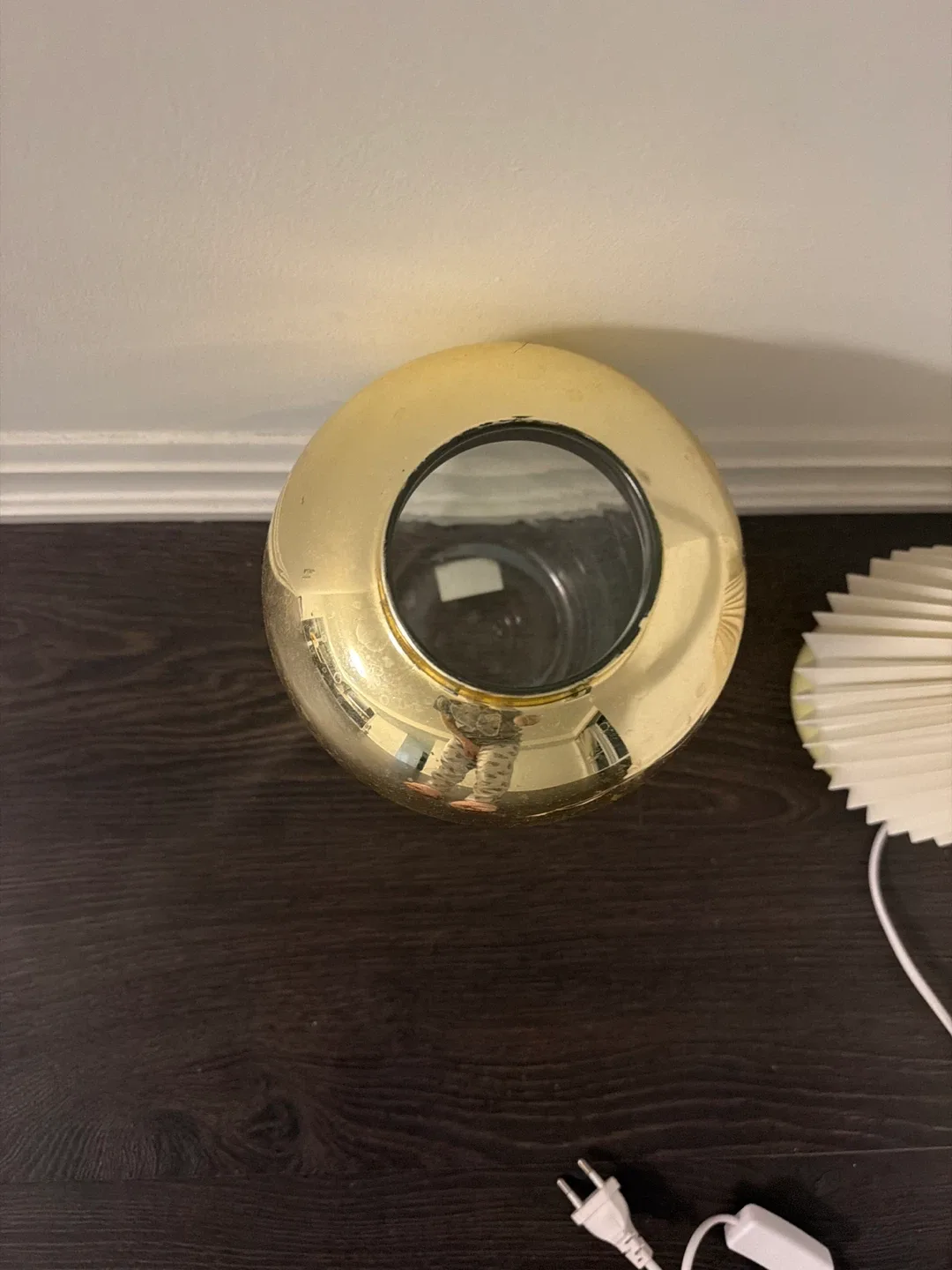 Gold Accent Glass Vase