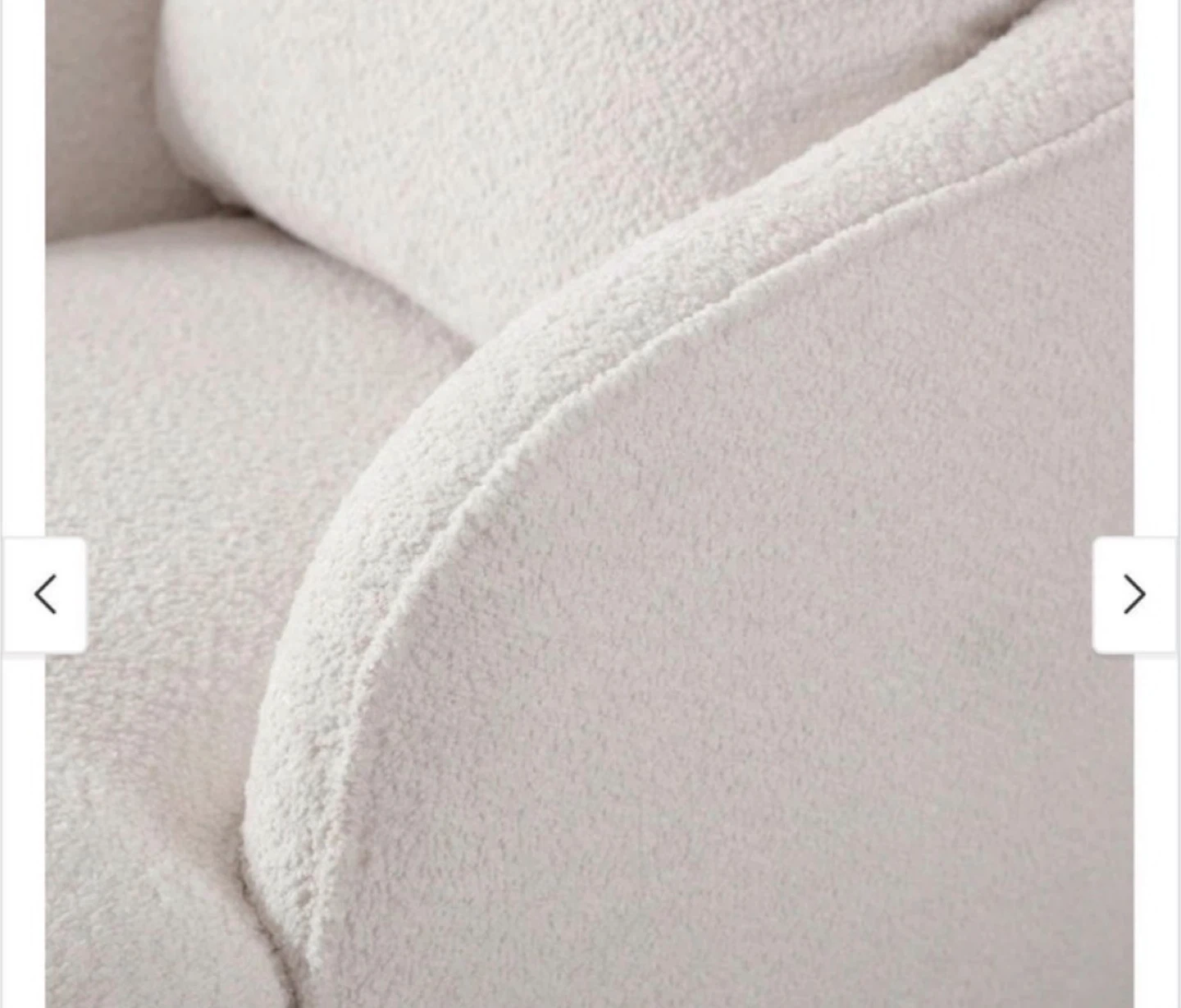 Boucle Fabric Upholstered Swivel Barrel Armchair - photo 4