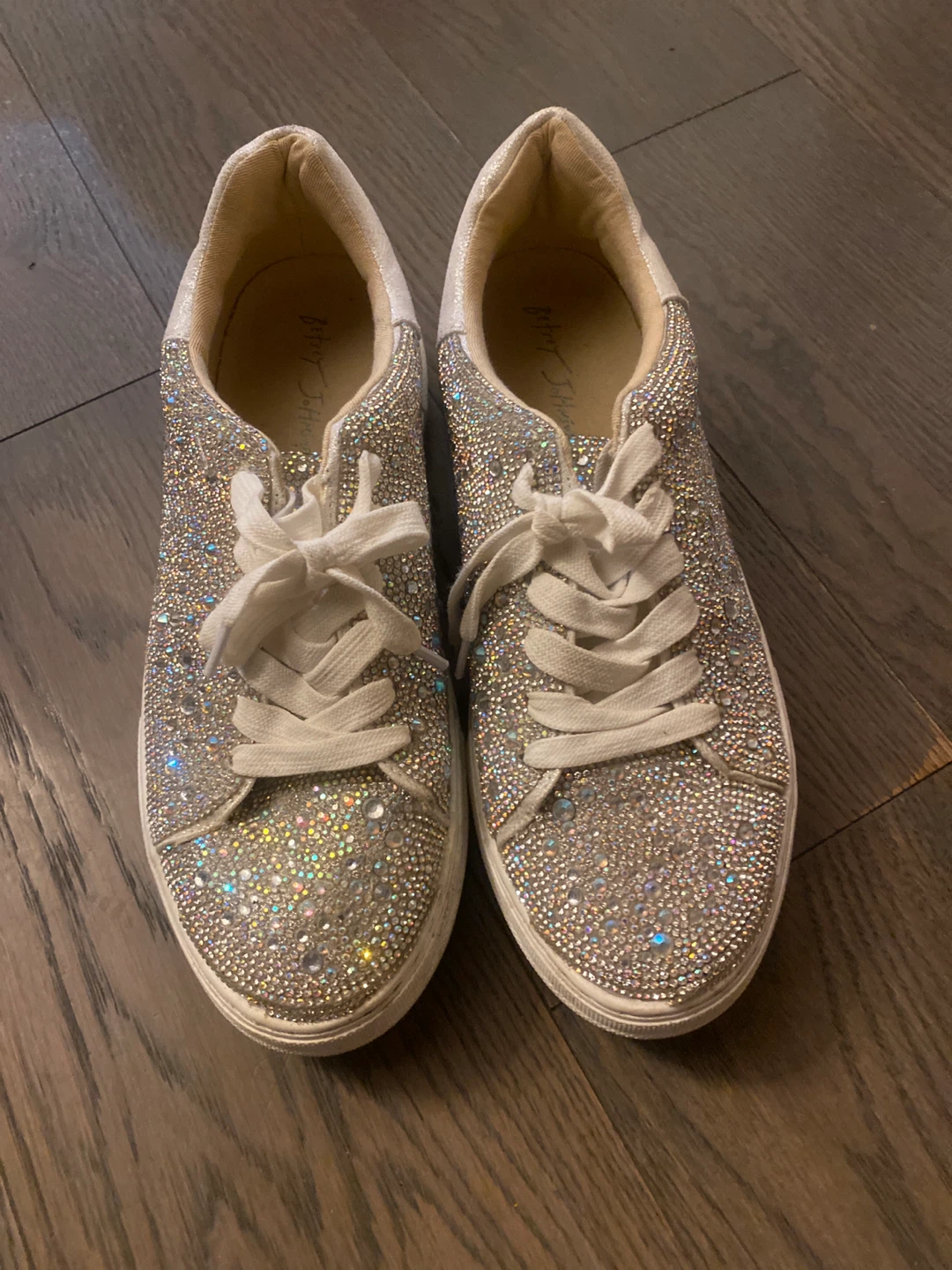 Betsey Johnson Rhinestone Sneakers