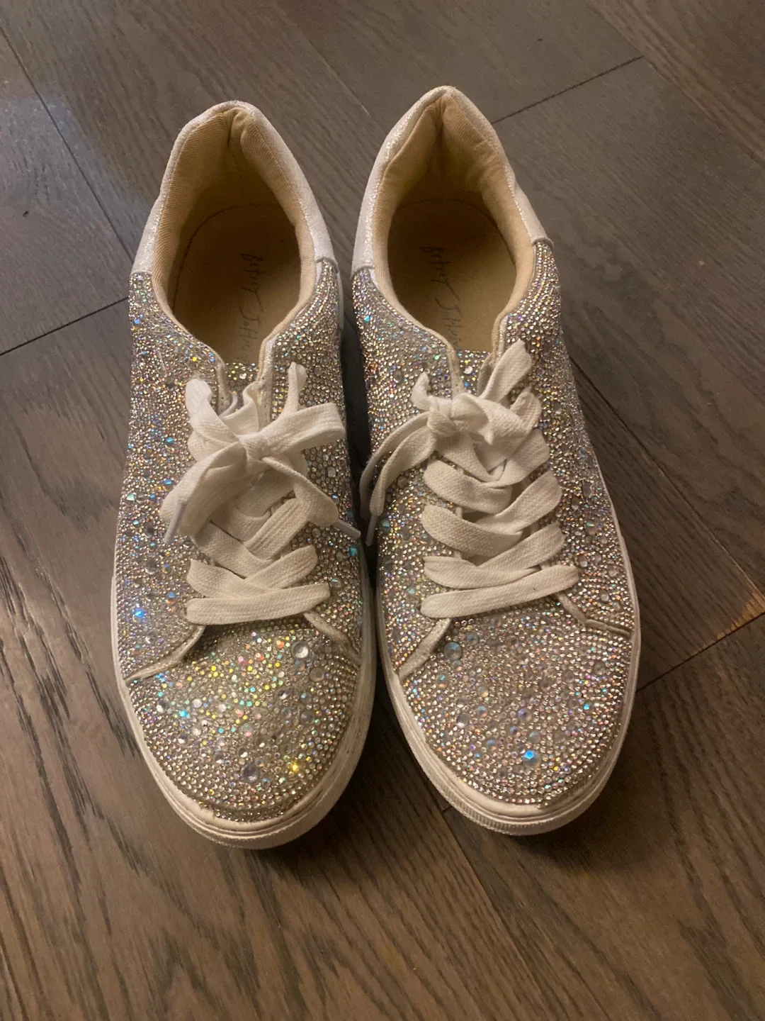 Betsey Johnson Rhinestone Sneakers