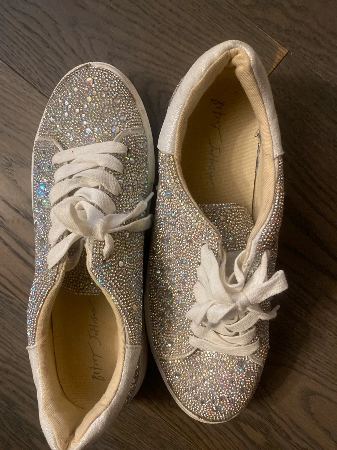 Betsey Johnson Rhinestone Sneakers image indicator(2)