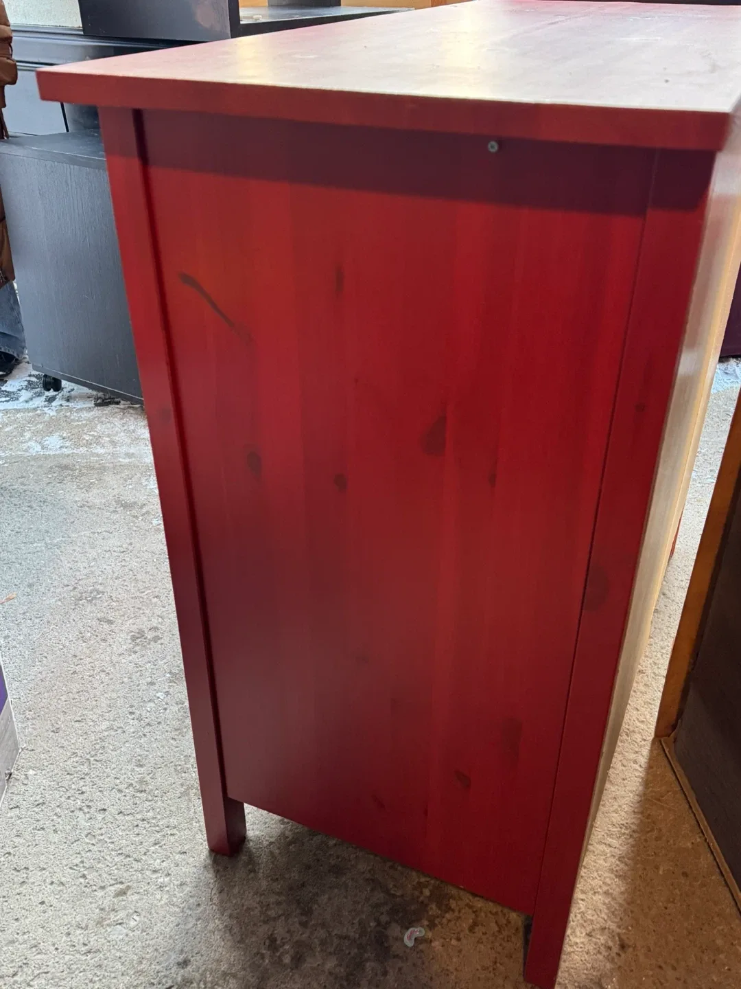 IKEA Red 3-Drawer Dresser image indicator(4)