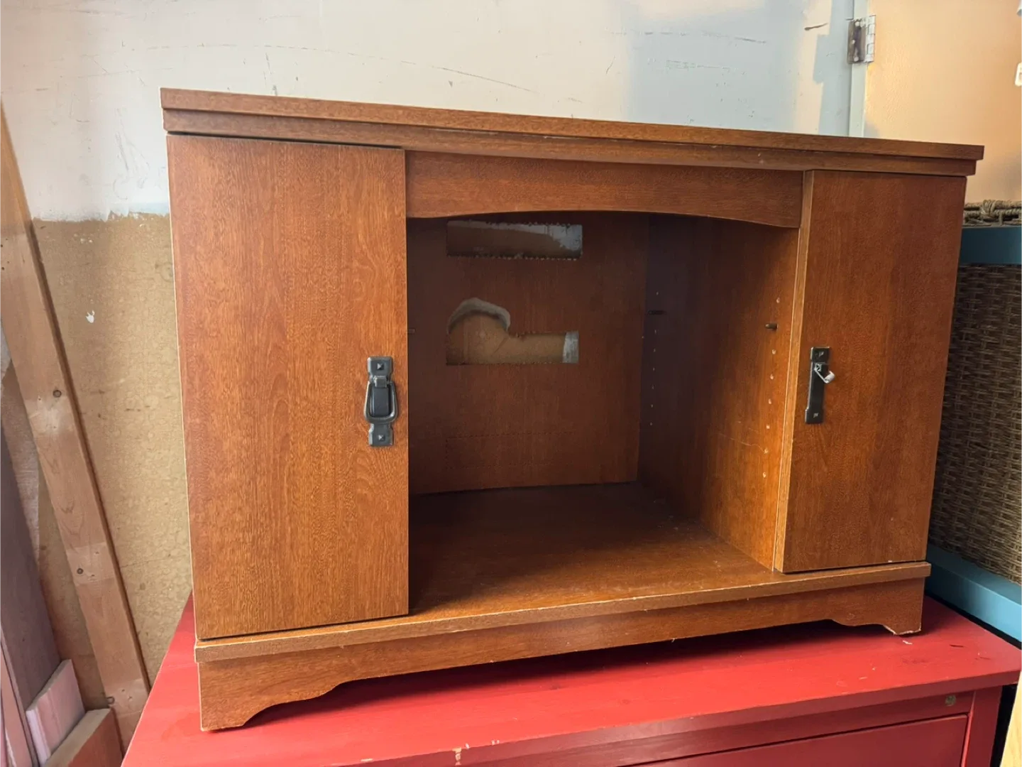 Wooden TV Stand Cabinet image indicator(3)