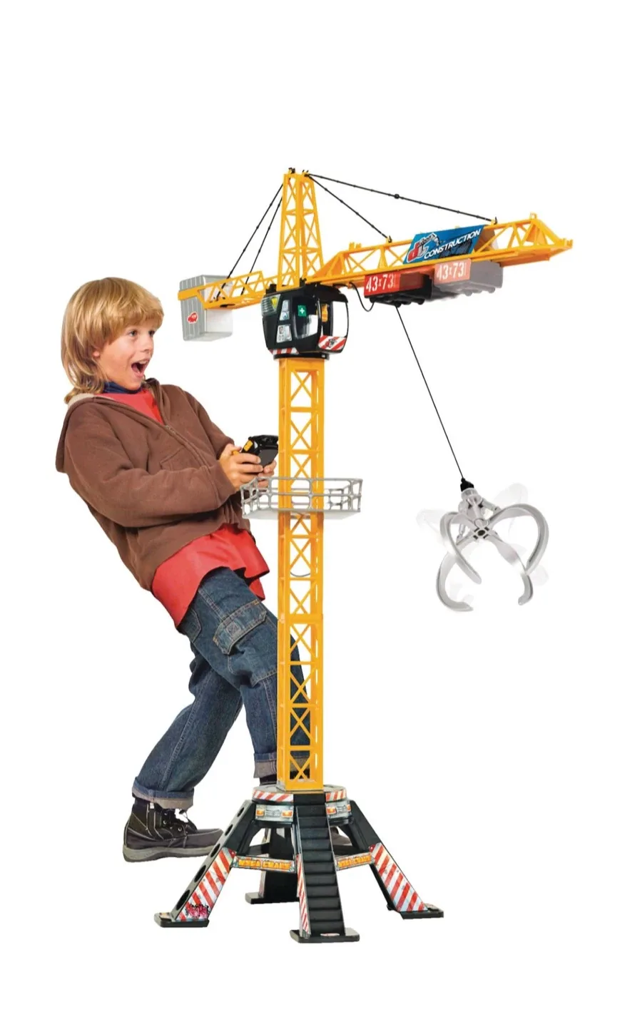 Dickie Toys Construction Motorized Mega Crane Toy 48-In