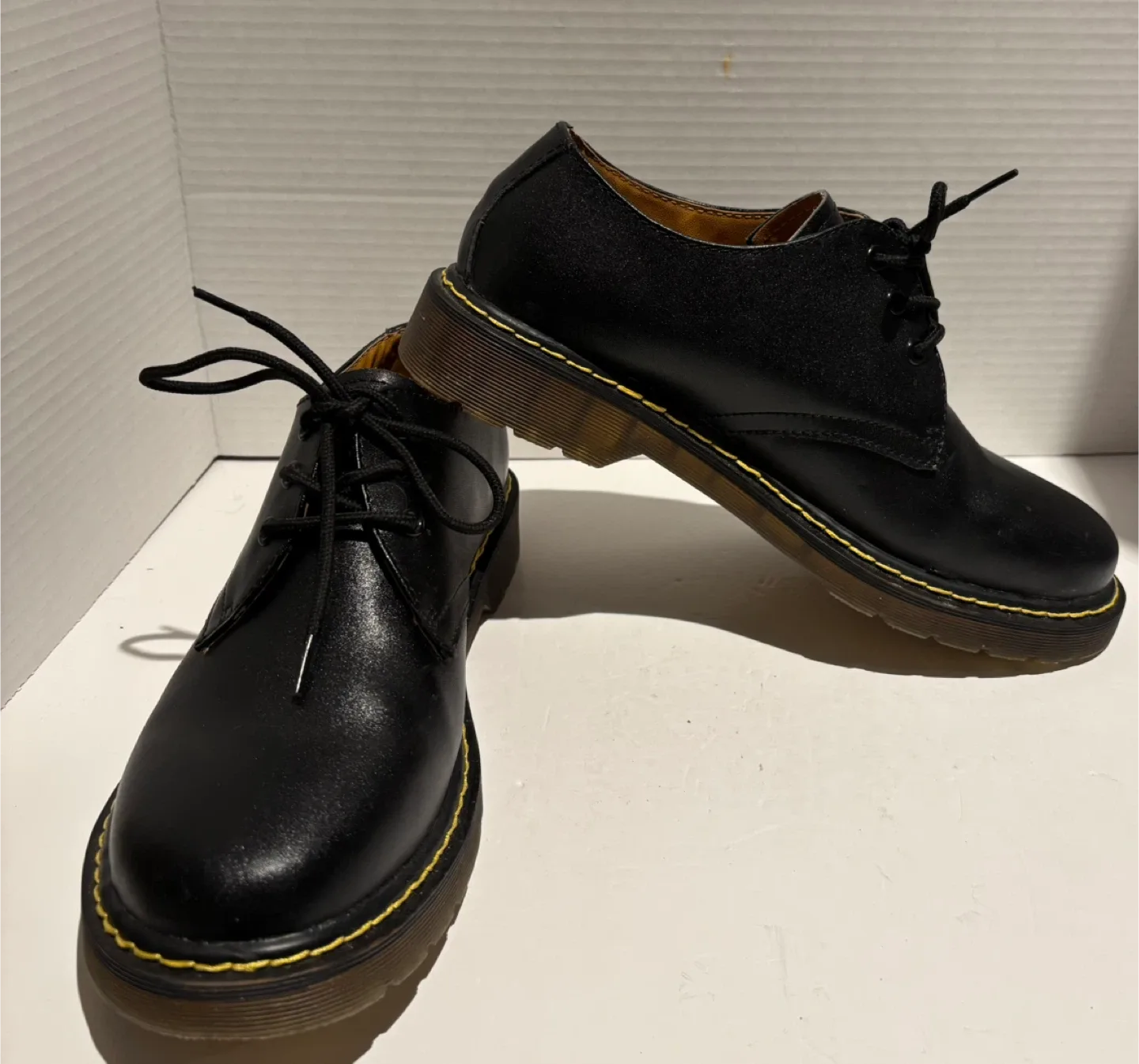Dr. Martens 1461 Black Leather Shoes - US 11