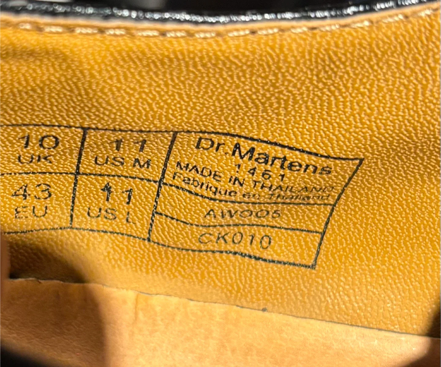 Dr. Martens 1461 Black Leather Shoes - US 11 image indicator(4)