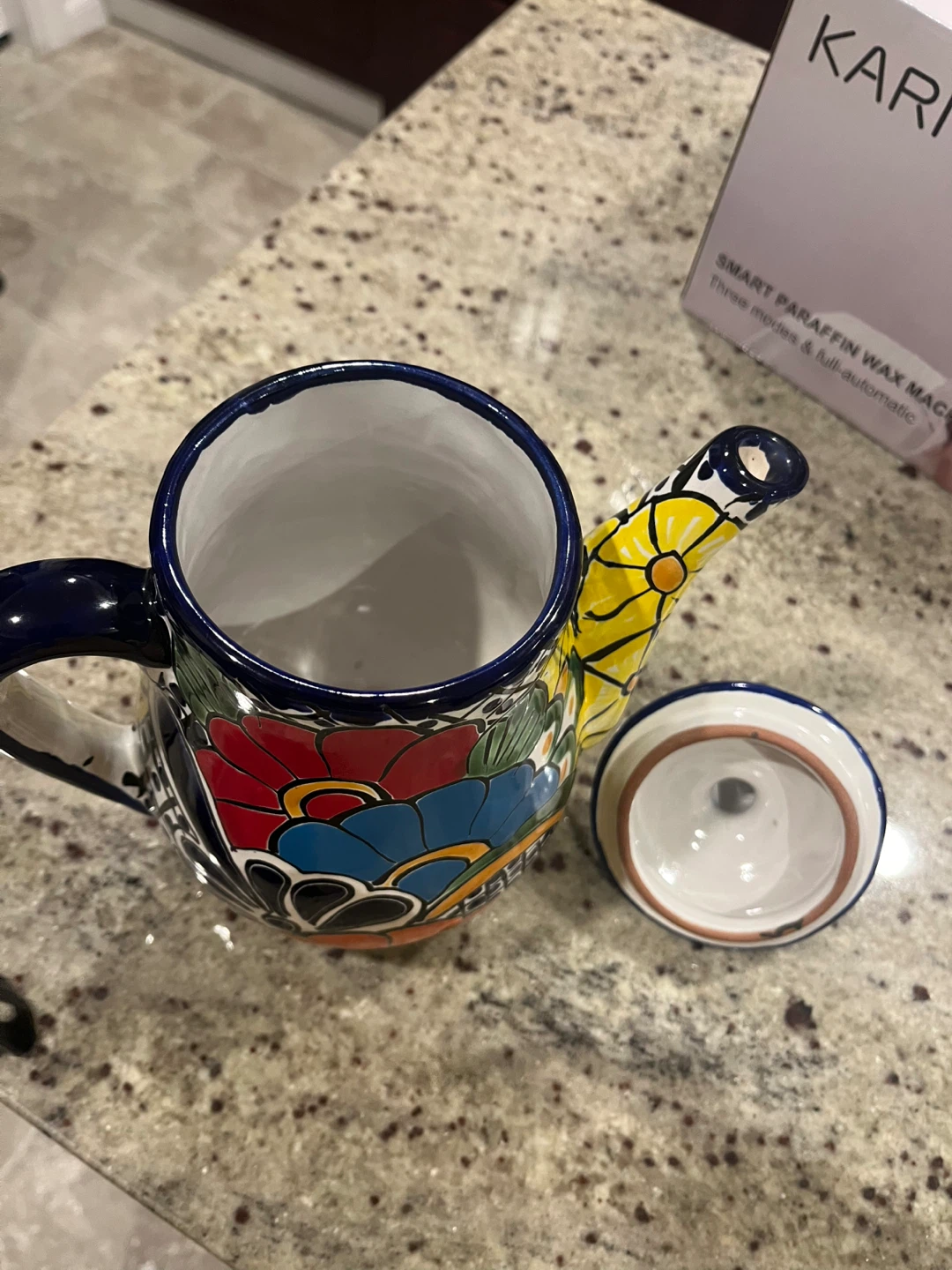 Hand-Painted Talavera Style Teapot - photo 3