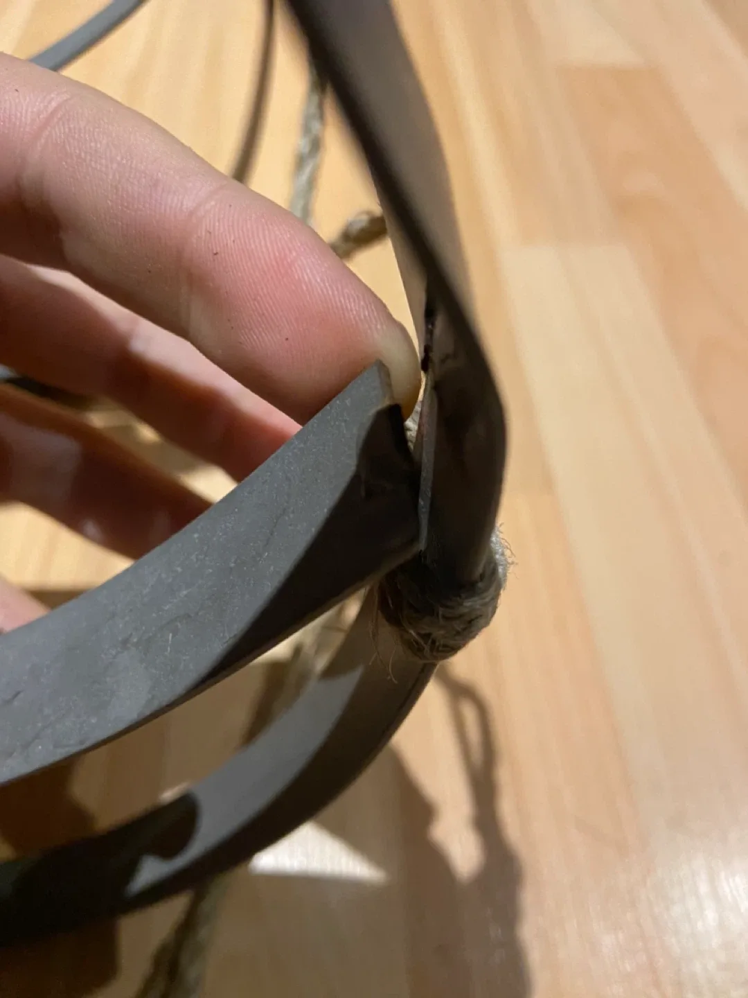 Vintage Wooden Sled with Metal Frame image indicator(4)