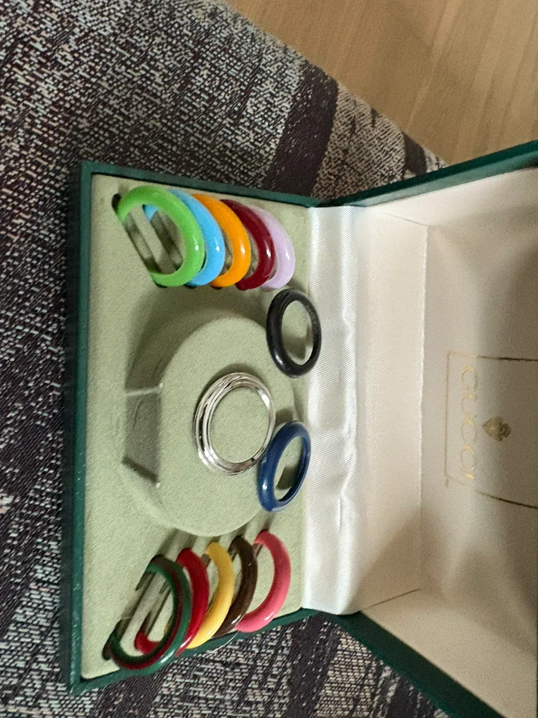 Gucci Lucite Ring Set