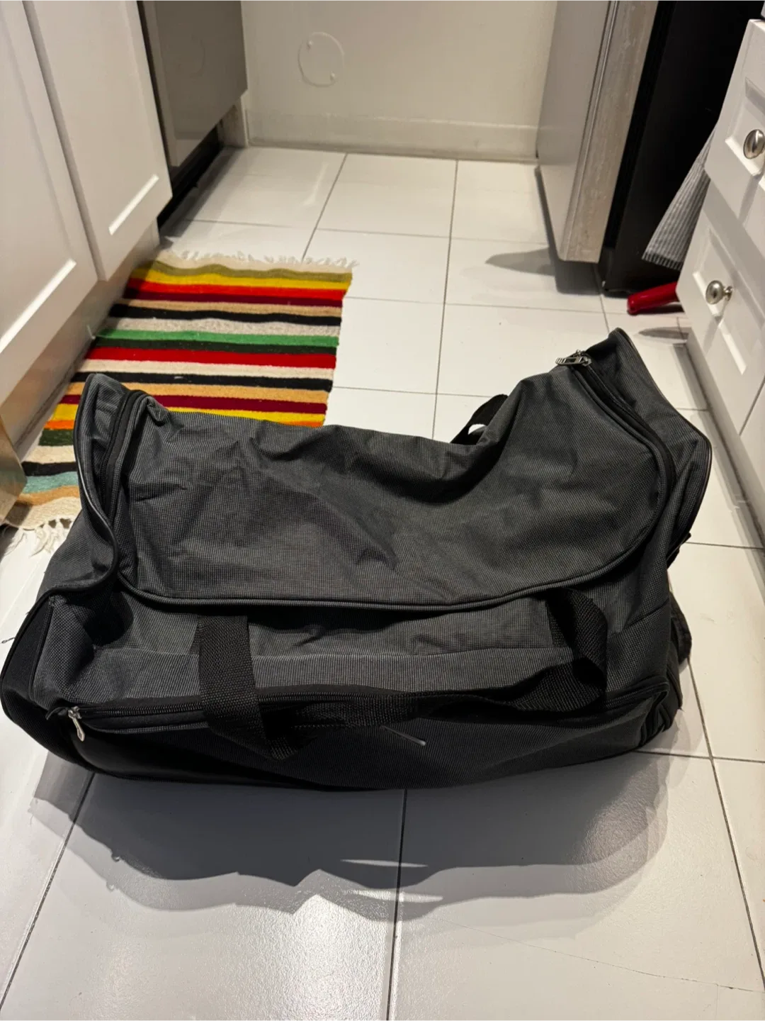 #cleanout FREE Grey Rolling Duffel Bag