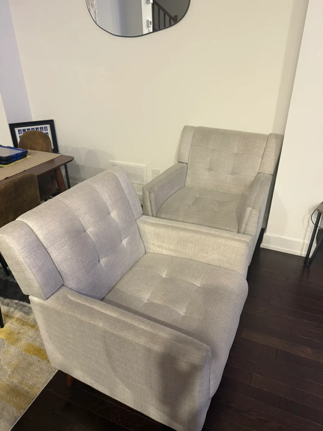 Two Beige Armchairs image indicator(4)