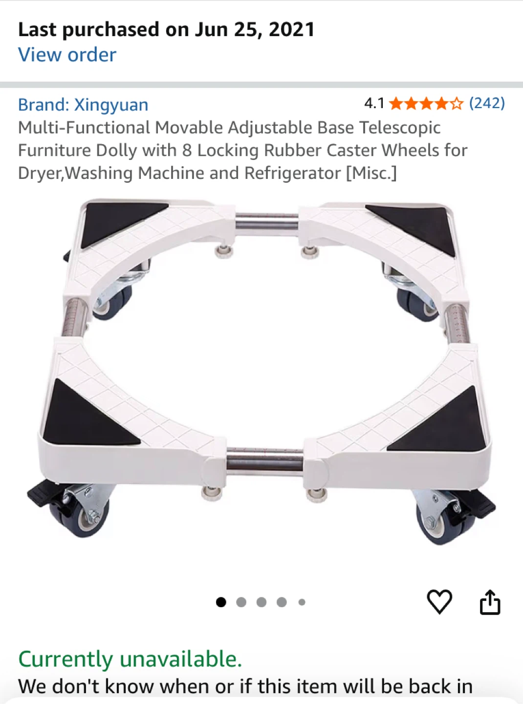 Xingyuan Adjustable Base Telescopic Furniture Dolly - photo 2