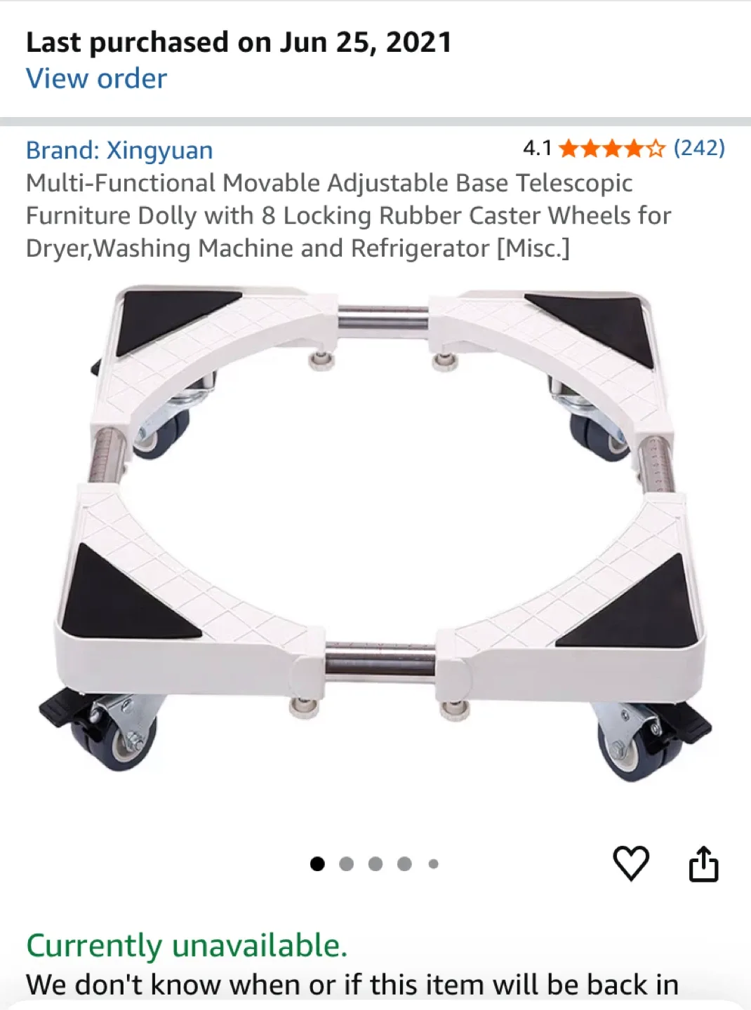 Xingyuan Adjustable Base Telescopic Furniture Dolly image indicator(2)