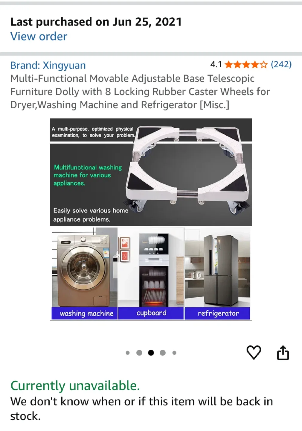 Xingyuan Adjustable Base Telescopic Furniture Dolly image indicator(6)