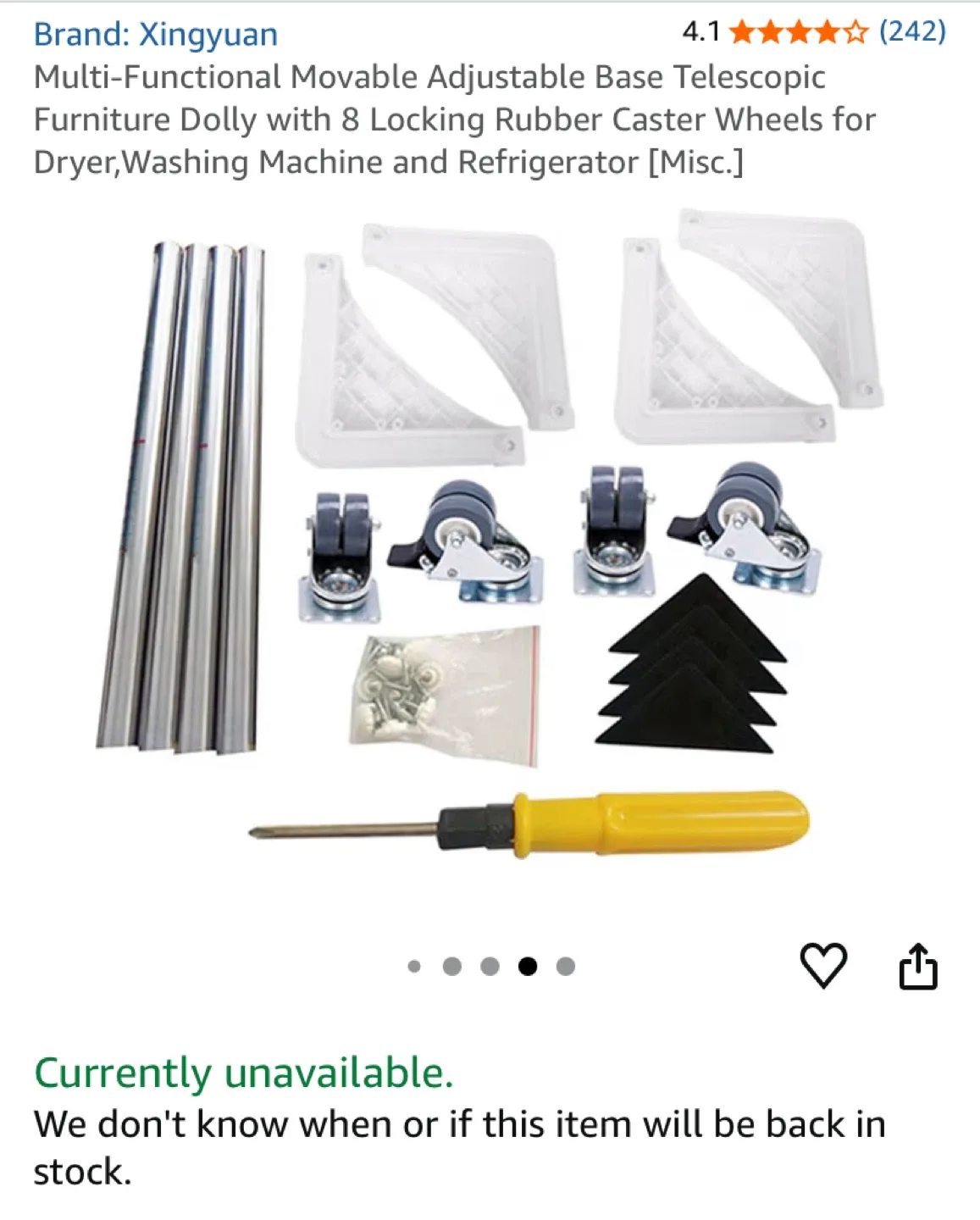 Xingyuan Adjustable Base Telescopic Furniture Dolly image indicator(9)