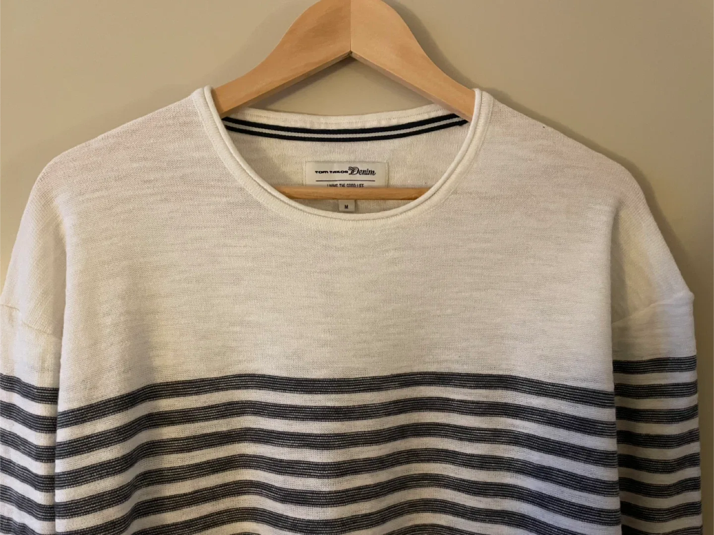 Tom Tailor Denim Striped Long Sleeve Sweater - Size M #Cleanout image indicator(3)