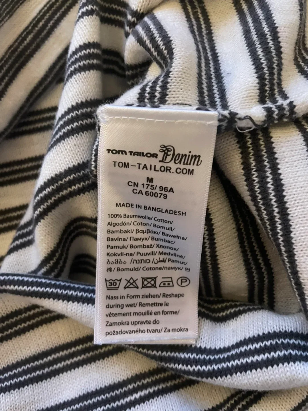 Tom Tailor Denim Striped Long Sleeve Sweater - Size M #Cleanout image indicator(10)