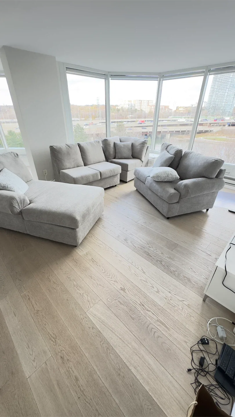 Grey Sectional Sofa Set image indicator(3)