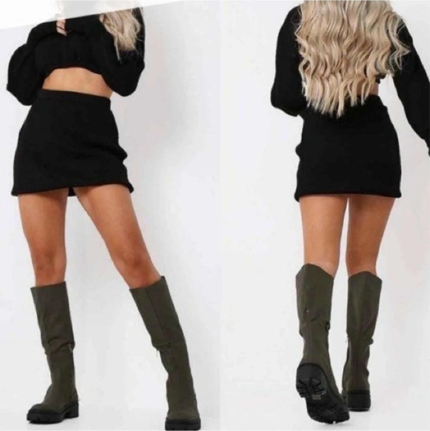 Zara knitted mini skirt L image indicator(4)