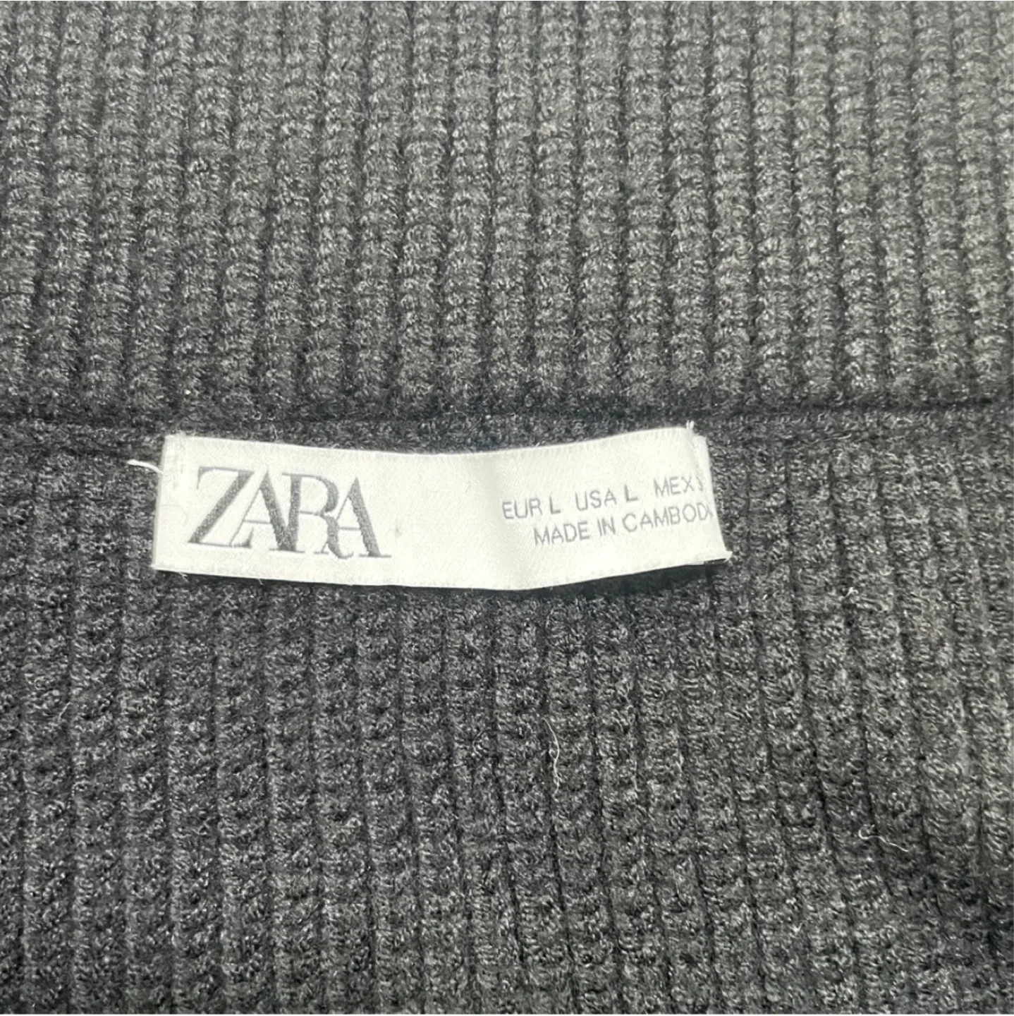 Zara knitted mini skirt L image indicator(7)