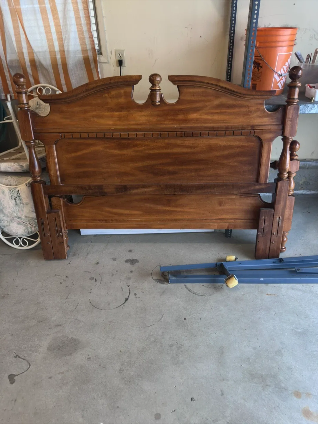 Queen Size Headboard & Mattress