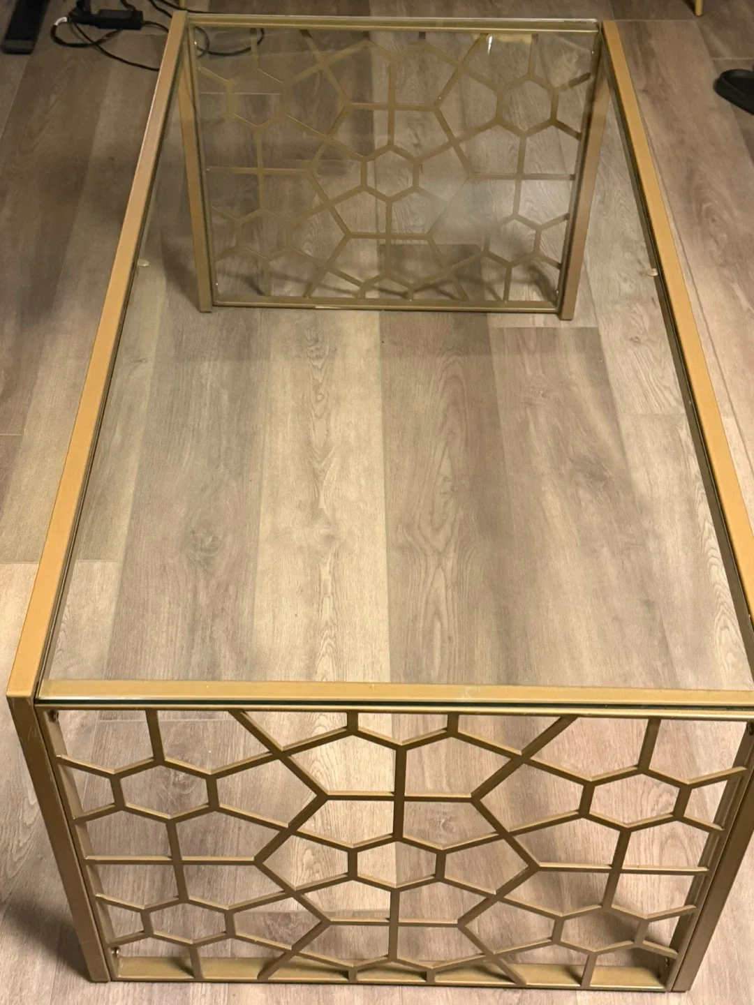 Gold Geometric Coffee Table image indicator(6)