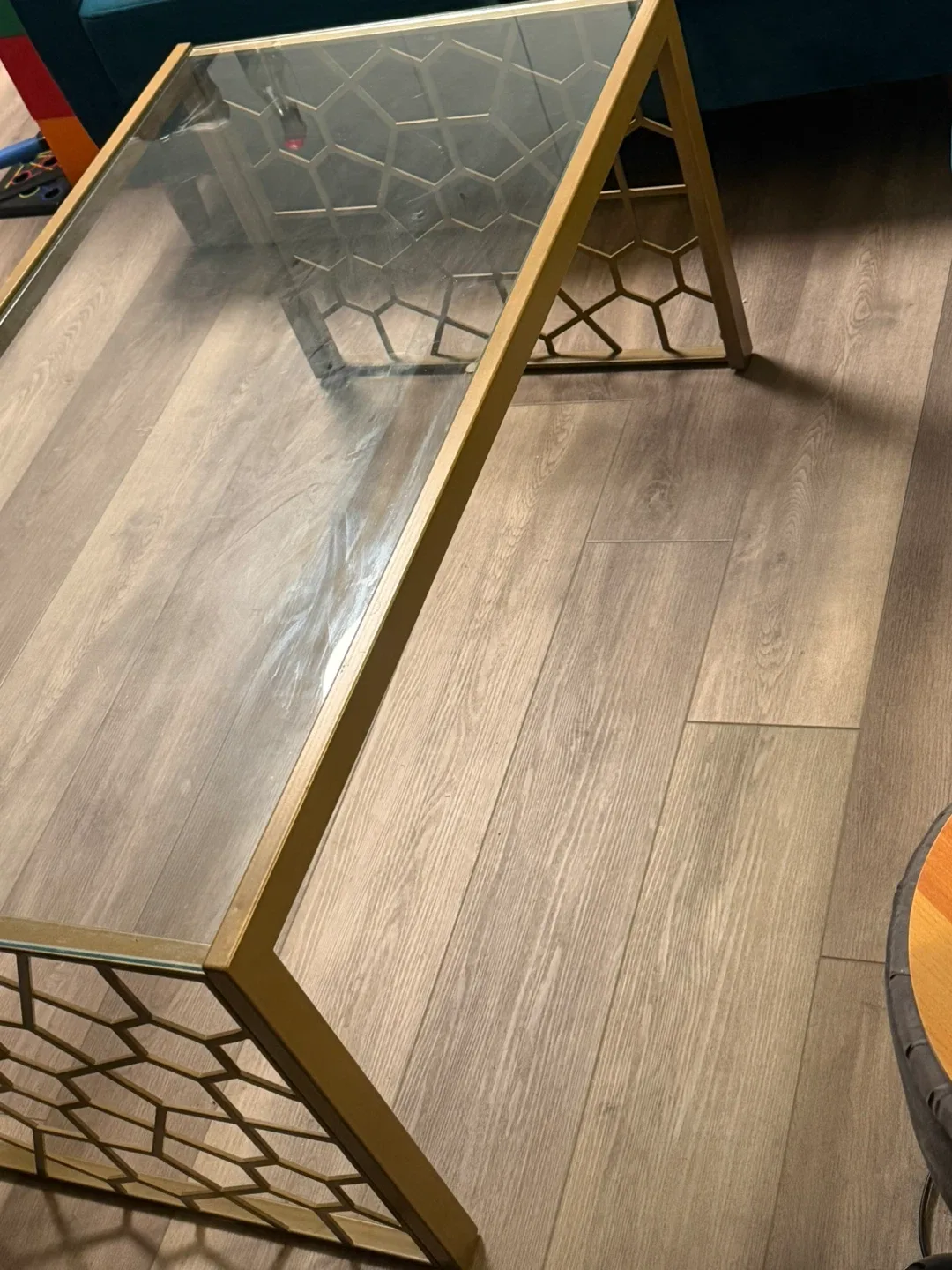 Gold Geometric Coffee Table image indicator(4)