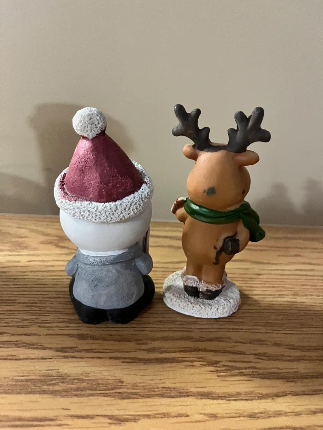#Cleanout - Christmas Snowman & Reindeer Figurines image indicator(2)