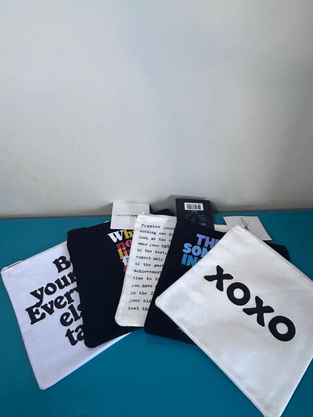 🎀 NEW Quotable Canvas Pouches