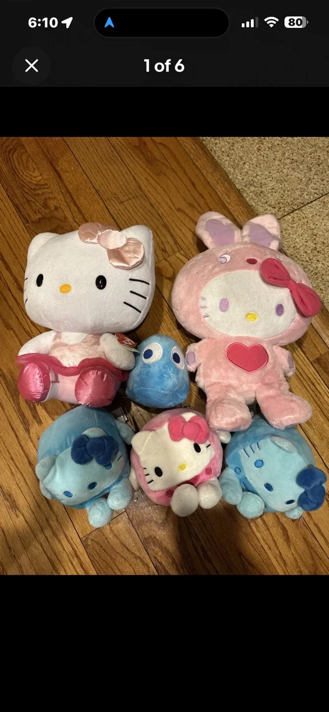 Hello Kitty & My Melody Plush Toys