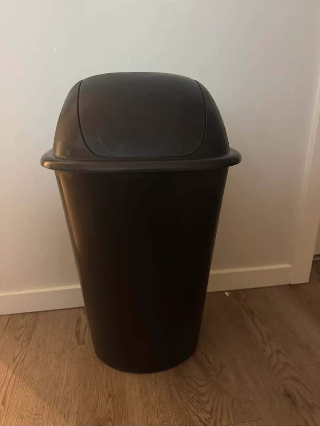 Brown Swing Top Trash Can 45L