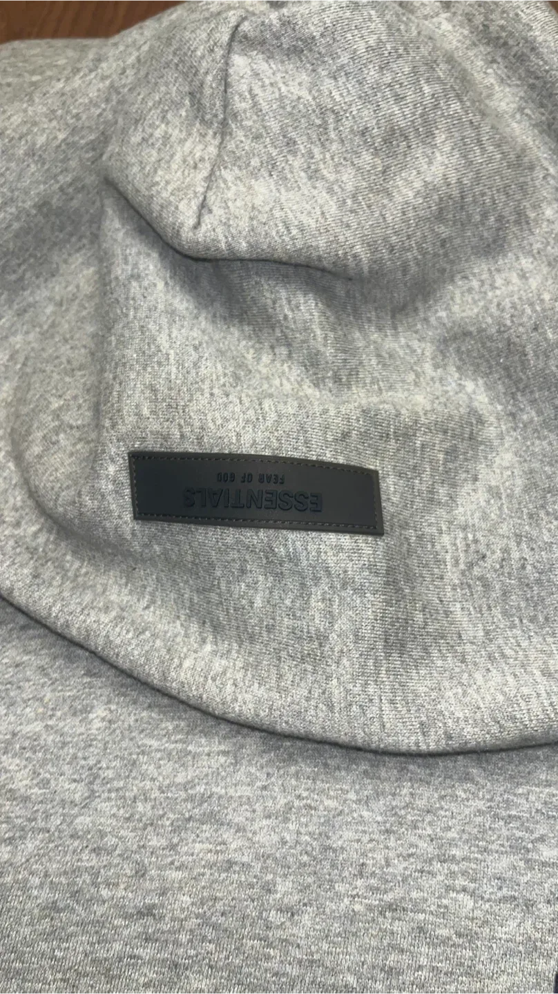 Essentials Fear of God dark oatmeal Hoodie image indicator(3)