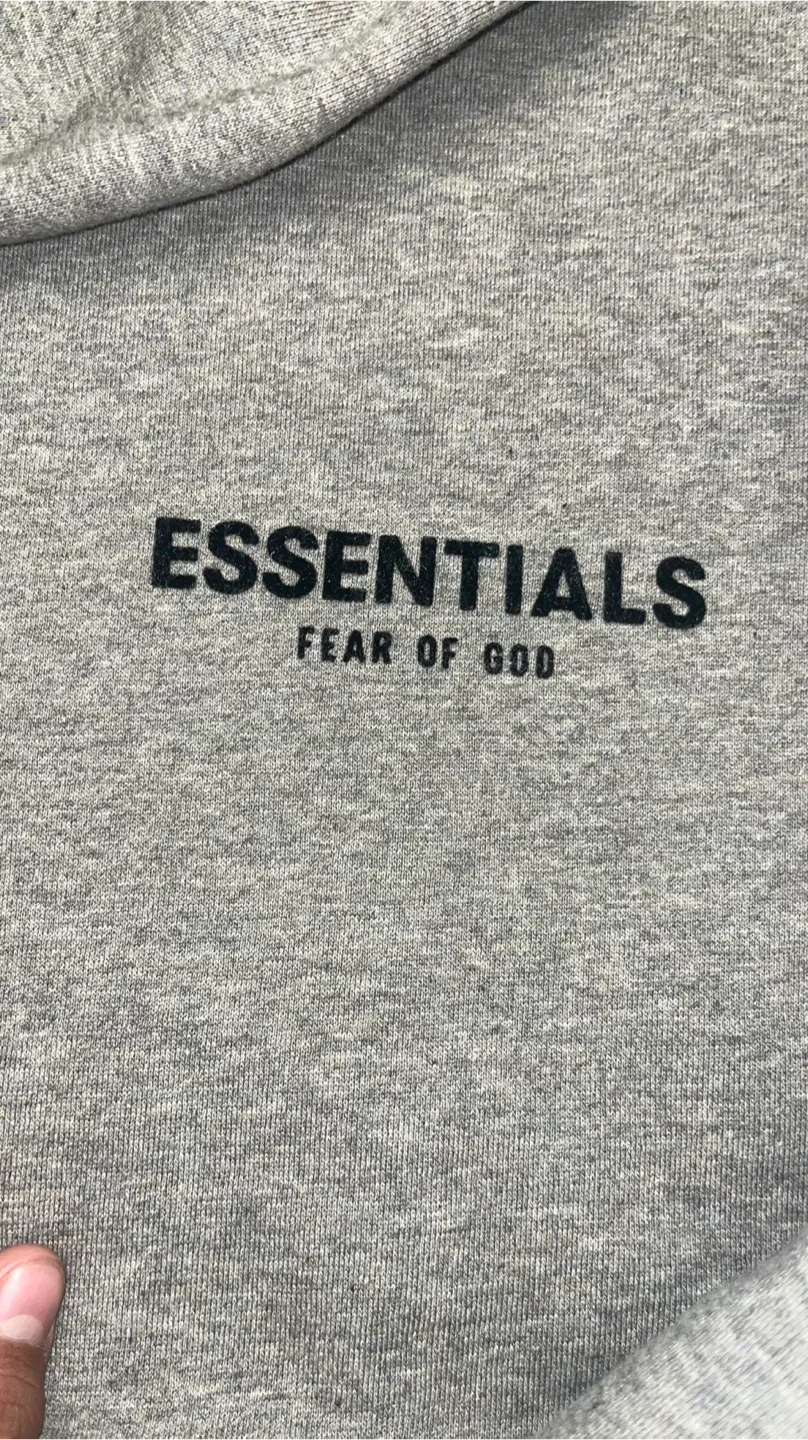 Essentials Fear of God dark oatmeal Hoodie image indicator(4)