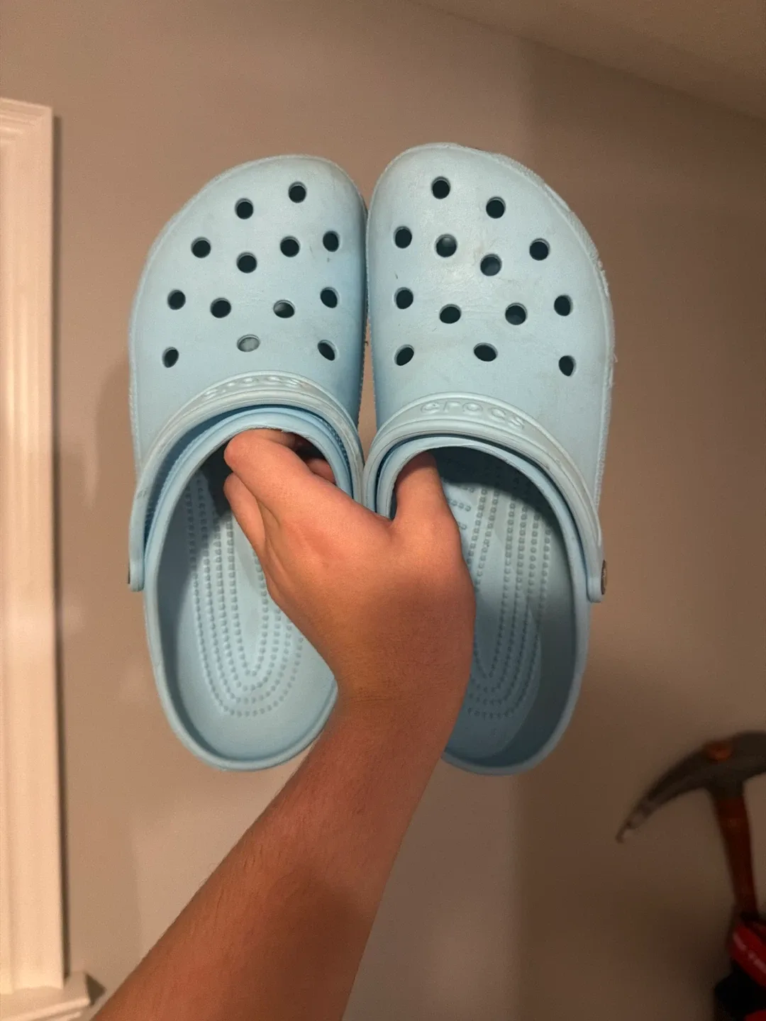 Crocs Classic Clogs, Size 11, Light Blue image indicator(2)