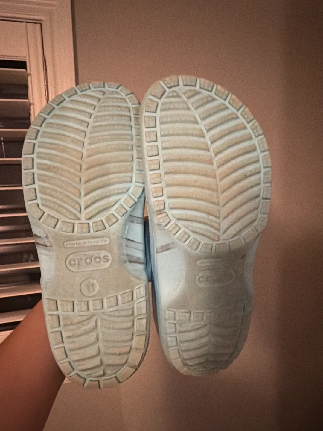 Crocs Classic Clogs, Size 11, Light Blue