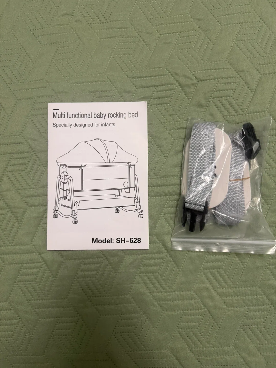 Suihuooo Baby Bassinet Bedside Sleeper - Grey image indicator(5)