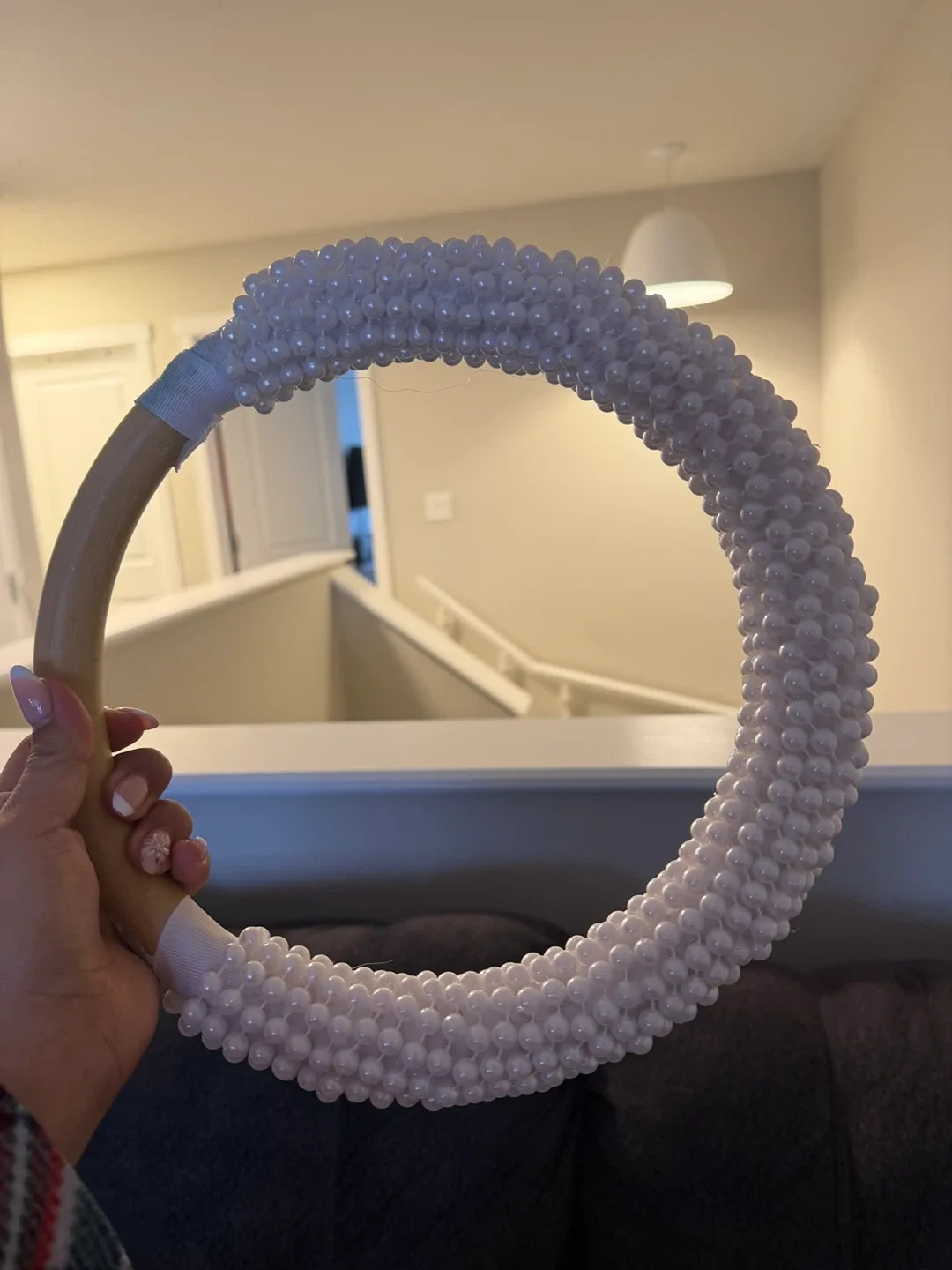 Beaded Ring for purse bouquet