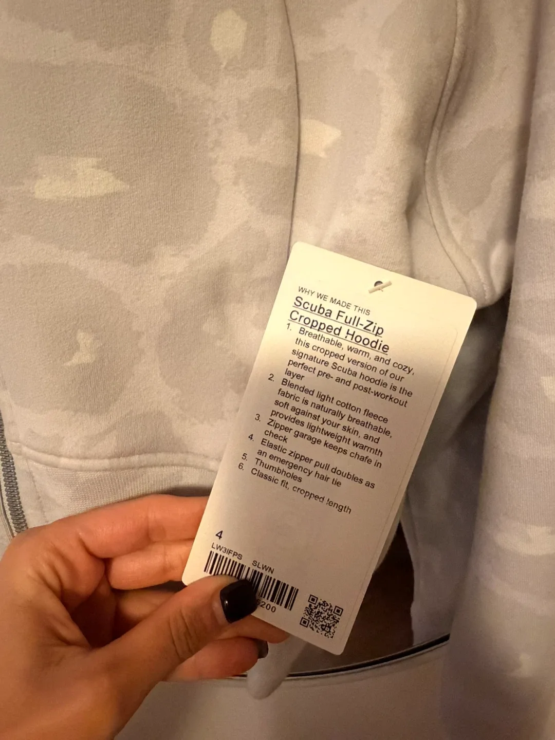 Lululemon Scuba Full-Zip Cropped Hoodie Size 4 image indicator(4)