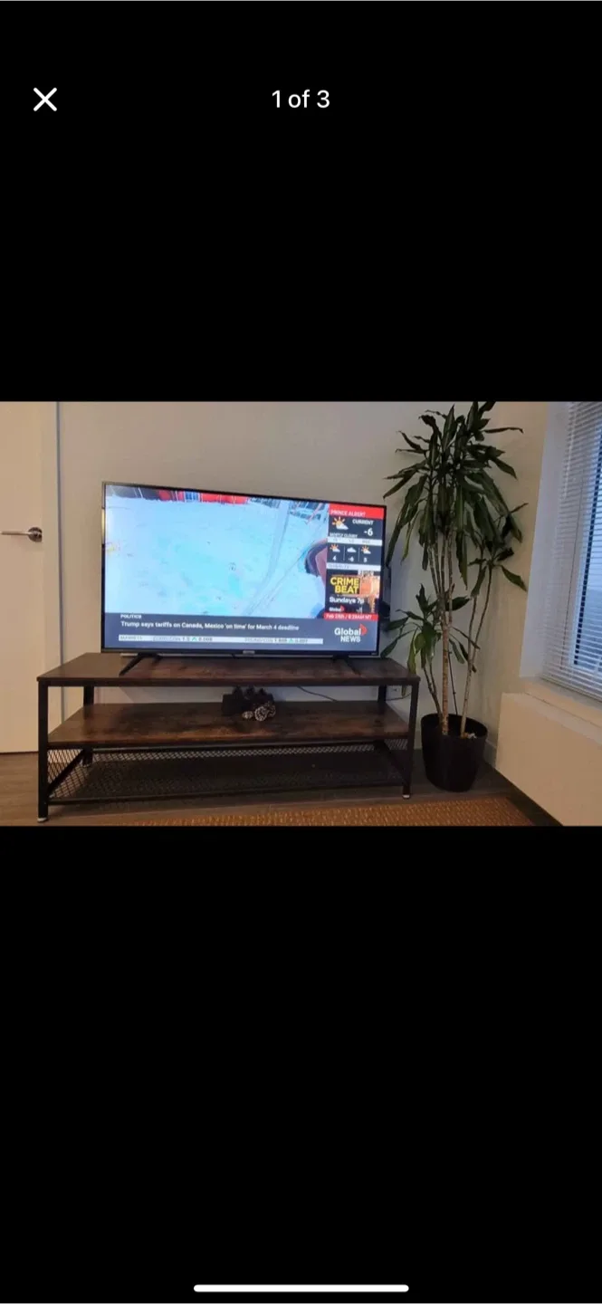 TV Stand with Metal Frame