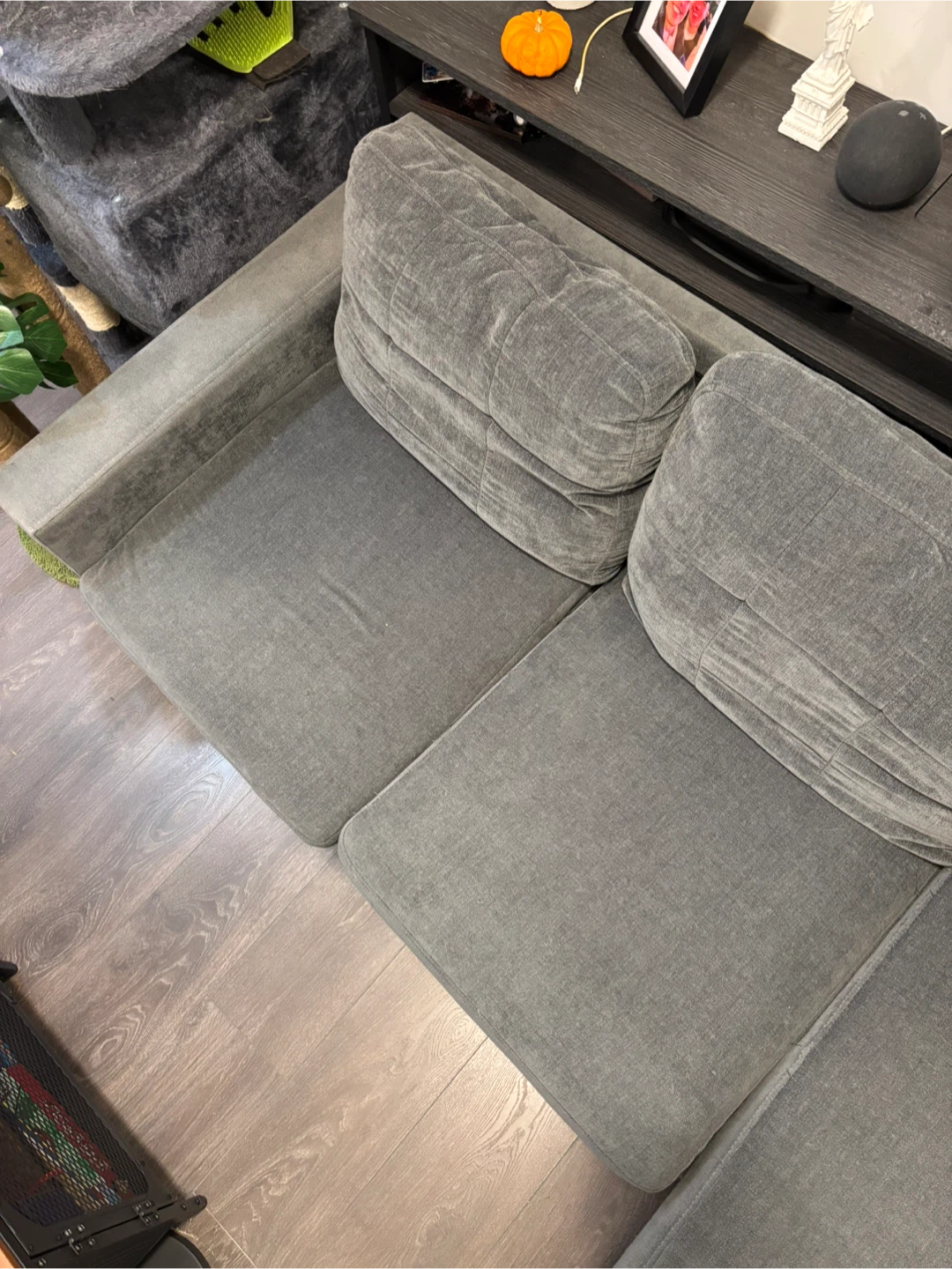 3-Seat Gray Sectional Couch - photo 3