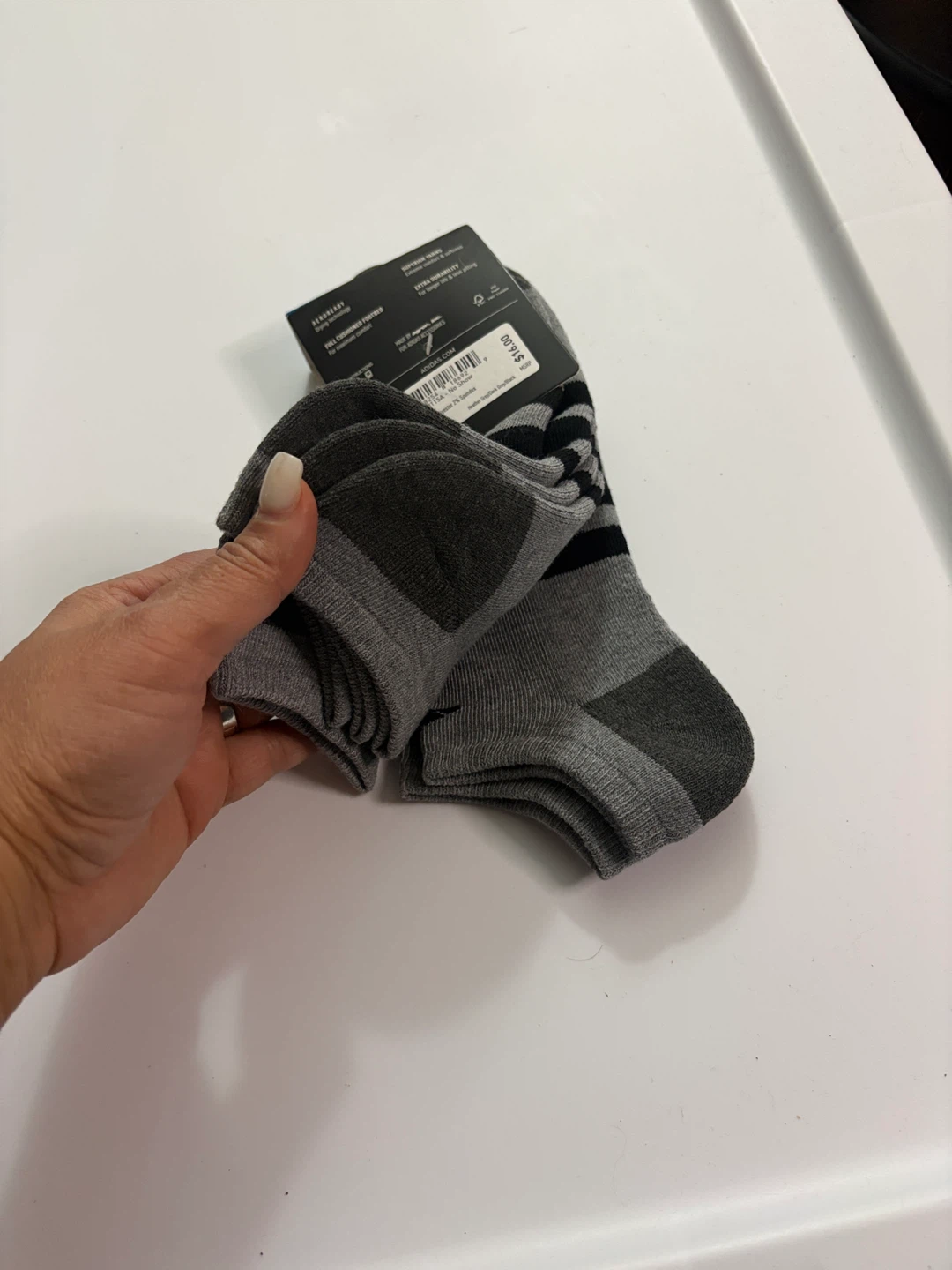 New Adidas Men's Cushioned Socks (Size 6-12) #cleanout - photo 3