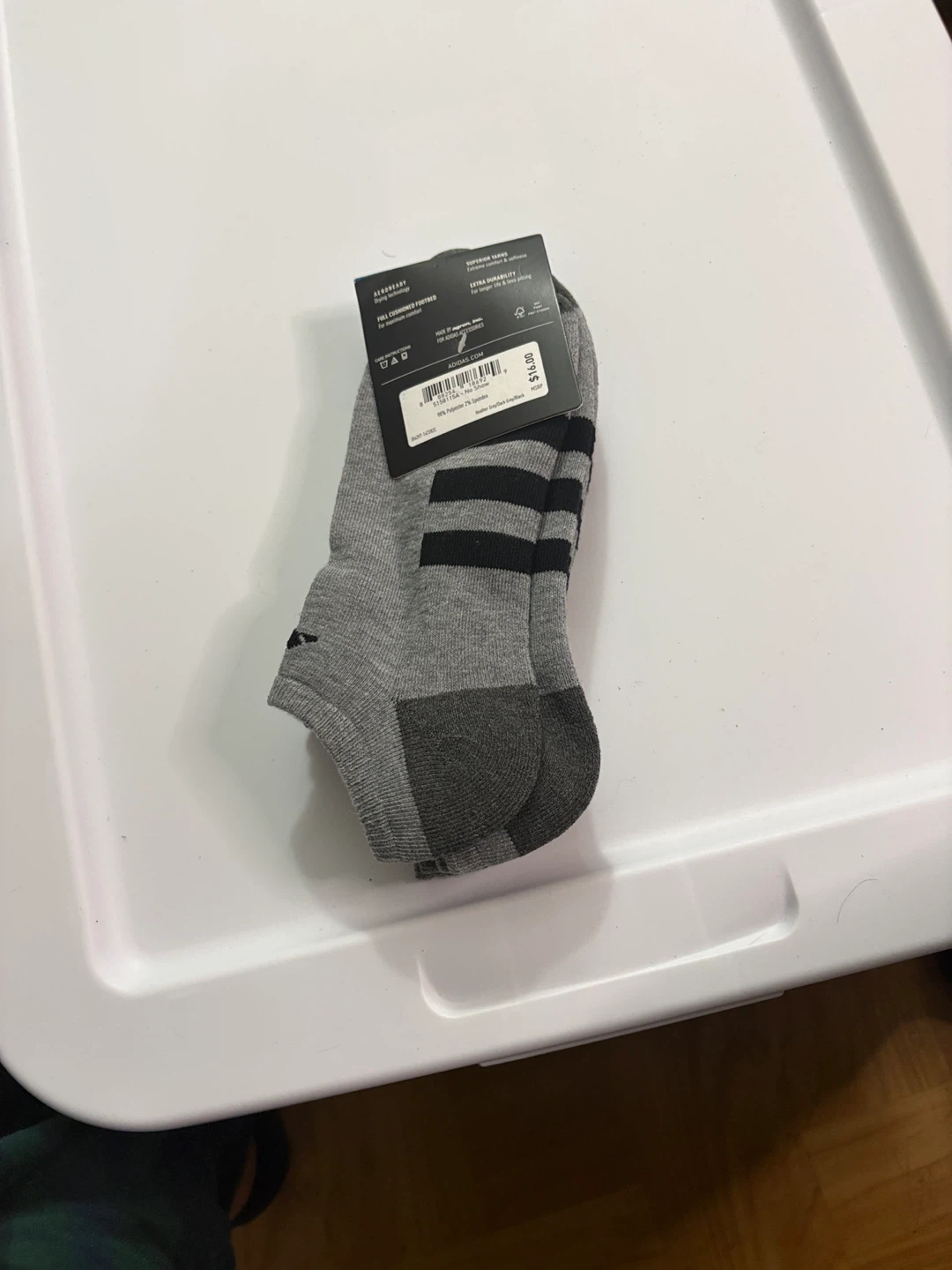 New Adidas Men's Cushioned Socks (Size 6-12) #cleanout - photo 2