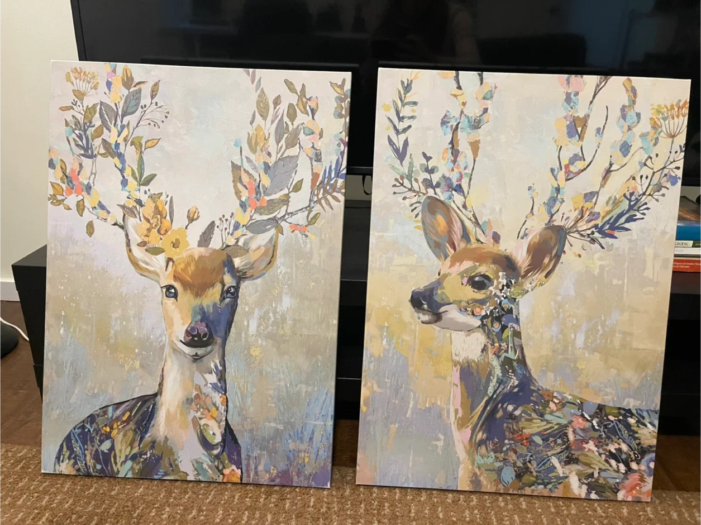Deer Canvas Wall Art Set
