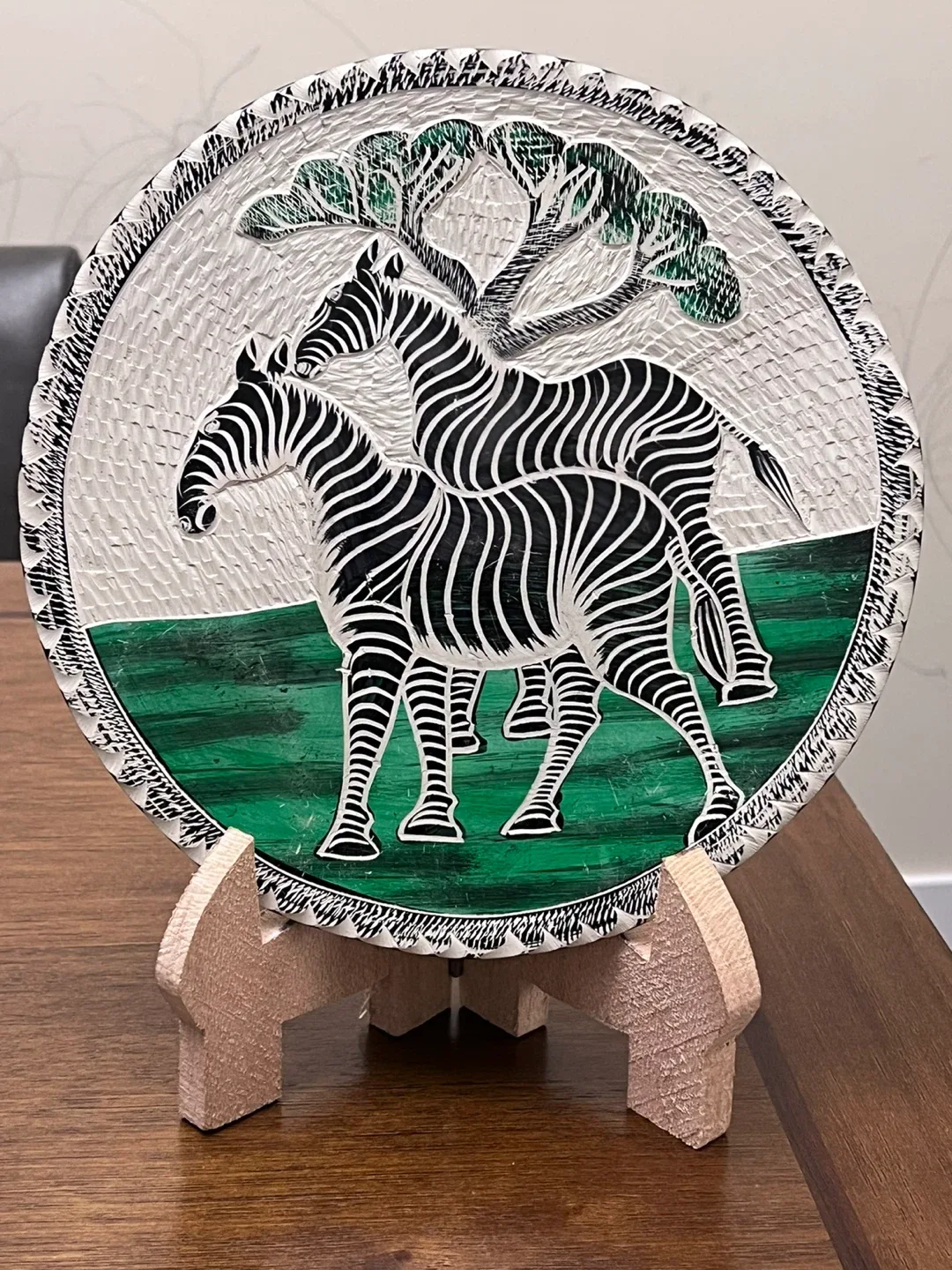 Zebra Stone Carving Art