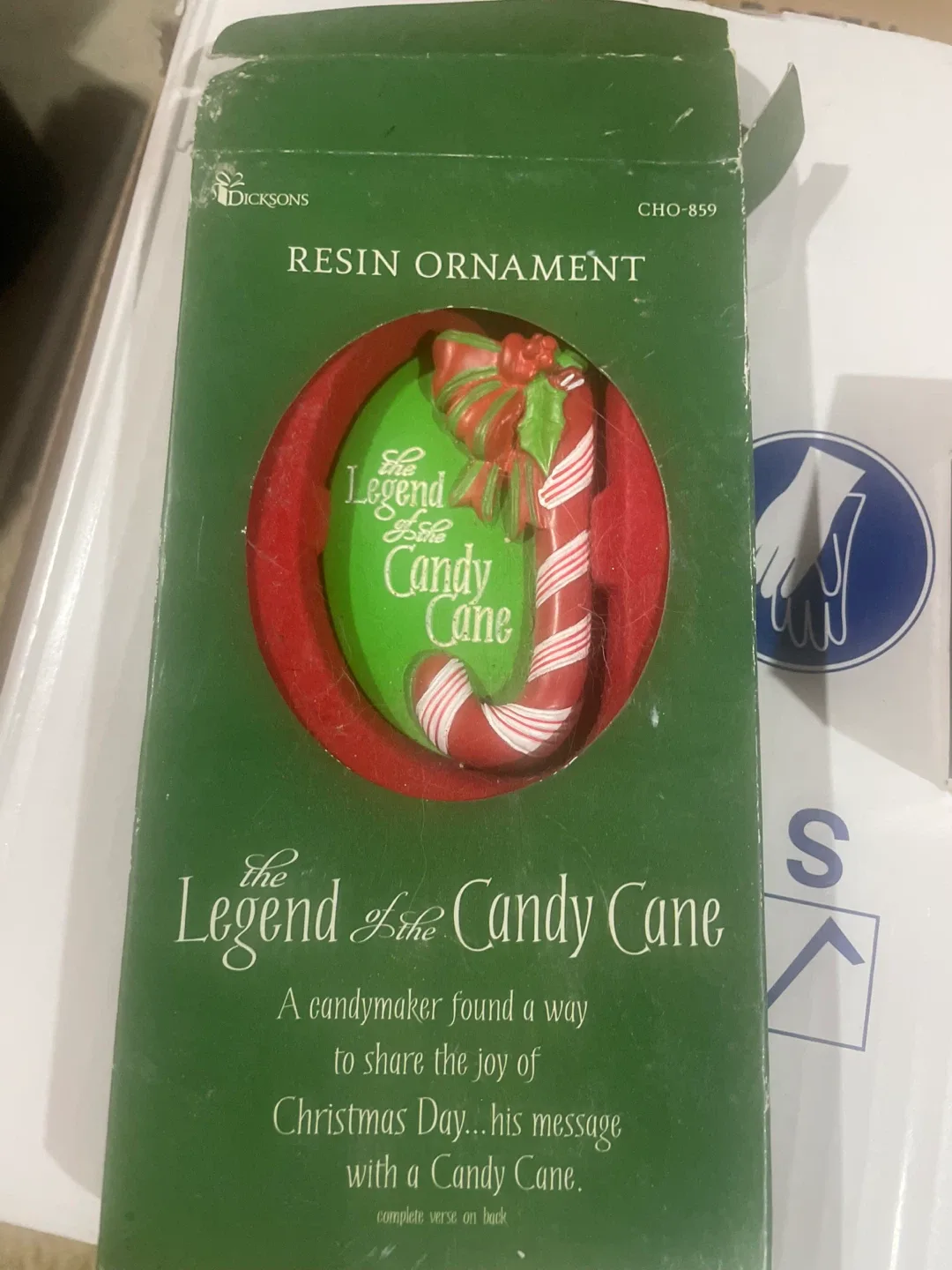 Dicksons Resin Ornament - Legend of the Candy Cane