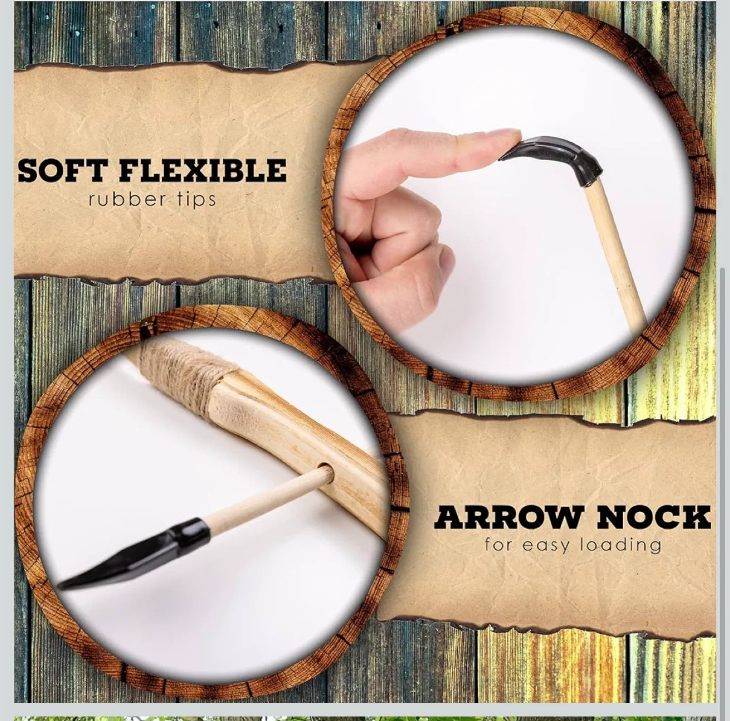 Classic Wooden Bow & Arrow Set image indicator(4)